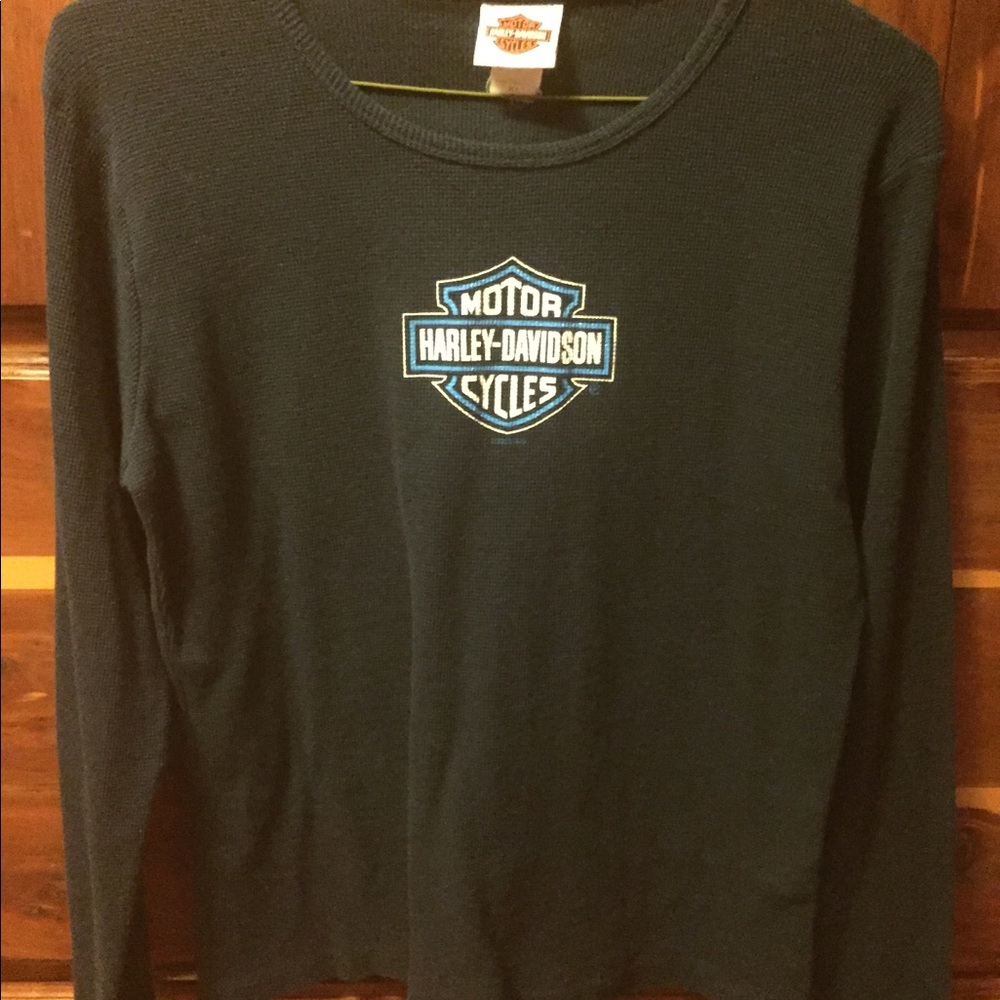 Women’s Long Sleeve Thermal Harley Davidson Shirt